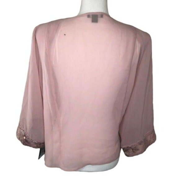 Le Bos Formal Wedding Open Front Jacket Mother Of Bride Size 22W New - Picture 2 of 10